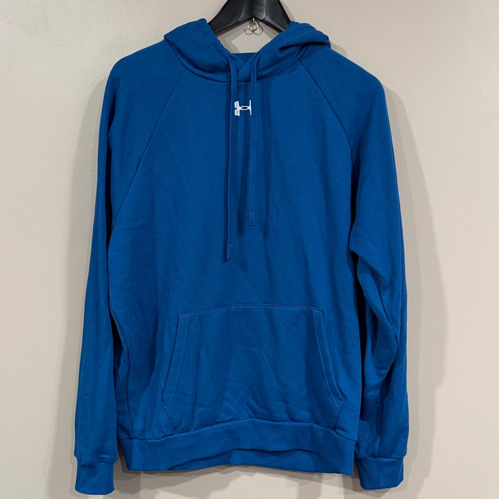 NEW! Under Armour Men's Deep Blue Rival fleece Hoodie NWT